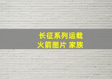 长征系列运载火箭图片 家族